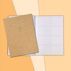 8컷 콘티노트 5권 인스타툰 그리기 만화 썸네일 스토리보드 웹툰 아이디어 놀이 이모티콘, 기본(크라프트), 2개