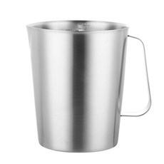 거품 조절용 계량 저그 우유거품용 커피용 무연 피쳐, 1개, 2000ml 눈금