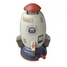 회전 하늘을 나는 분수로켓 로켓 스프링클러 플라잉 물 튀는 장난감 물놀이 스프링클러 틱톡 물로켓 야외 잔디 뒤뜰 분수대 분수 물놀이 야외 스프링 쿨러, A, 노란색