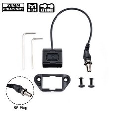 Airsoft Surefir M300B M600B 전술 손전등 무기 총 스카우트 라이트 Modbutton 압력 스위치 사냥 용 소총, 08 DE Right Mount