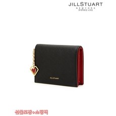 질스튜어트 선물포장 JAWA4E774BK_블랙 사피아노 가죽 참장식 여성 반지갑 503475