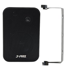 J-PRO PRO-80 80W 4인치 매장용스피커 카페스피커 매장 벽걸이 업소용 패시브 스피커 브라켓포함 1개, 블랙