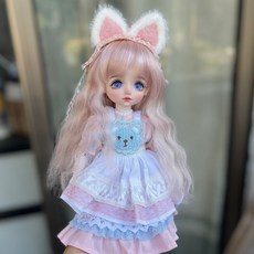 30公分 BJD 關節娃娃 改妝 換裝娃娃, 1個, 可愛兔,圖片整娃