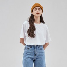 標準版型圓領短袖T恤, 白色+白色+白色+白色