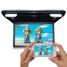 차량용 천장 tv 실내 고화질 티비 뒷좌석 접이식 스타렉스 차박용 화면 차박, B타입 19인치 MP5+HDMI 블랙