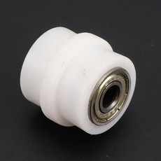 오토바이 체인 텐셔너 드라이브 롤러 풀리 레일 키트 더트 바이크 오프로드 모터사이클용, 색상: 14. White 10mm, 1개