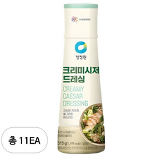 청정원 크리미시저 드레싱, 315g, 11개