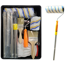 바른 페인트도구세트 롤러 롤러장대 4인치롤러 포함 총 7종세트, 1