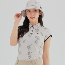 레노마골프 여성 플라워 골지 카라 반팔 티셔츠 RWTYL6120-508 2801955
