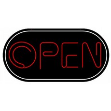 오픈 네온사인 조명 카페 패스트푸드 LED 무선 매장 리모콘 OPEN-J 모델, 1개, RGB