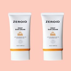 제로이드 데일리 선크림 SPF50+ PA++++, 50ml, 2개
