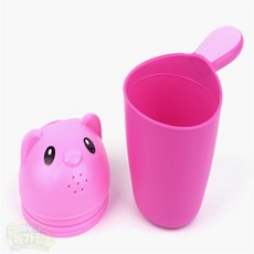 아특 아기 목욕 바가지 플라스틱바가지, 핑크