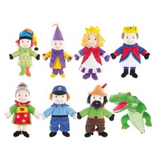 베이스 전용 귀요미 장갑 글러브 다람쥐, 1개, 꽃무늬 8개 역할 손 인형극