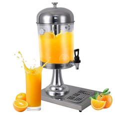 파티용 4 5갤런 디스펜서 스탠드가 있는 얼음 용기가 상업용 핫 콜드 주스 맥주용 스테인리스 드립 트레이 워터 레모네이드, 2 2gallon