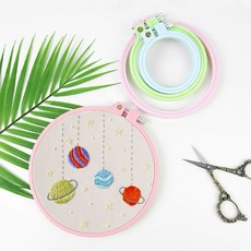 파스텔 자수 수틀 프랑스 컬러 자수수틀 12cm (16-585), 1개