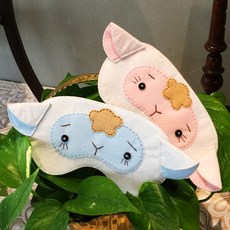 램스 꿈나라 수면안대 양말인형 교구 펠트diy, 베이비핑크, 1개