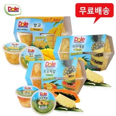 돌 후룻볼(4개입)x3팩(망고1+파인1+트로피칼1)무배