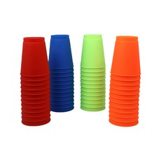 AN 스택킹컵 12개입 컵쌓기 게임 훈련 스포츠, 블루