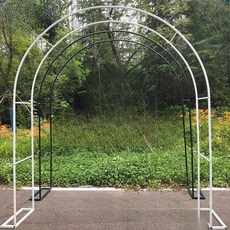 대형 철제 가든 아치 1.4m 정원 장미 넝쿨지지대 테라스 포토존 프레임, 녹색 1.2m x 2.2m