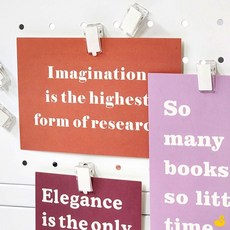 GOS 냉장고집게자석 냉장고투명집게 메모보드자석