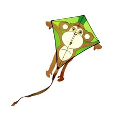 HAIMINGJUN 만화 원숭이 연 동물 활동 완구 어린이 성인을위한 재미있는 가족 및, 천 섬유유리, 여러 가지 빛깔의