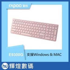 RAPOO 雷柏 高雅系多模無線鍵鼠組-粉 (E9300G M700), 只買鍵盤(粉)