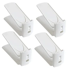 248개 공간 절약형 신발장 2단 조절 가능 확장형 신발 선반 옷장용 간편 조립 정리대, 4pcs