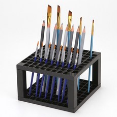 49홀 플라스틱 연필꽂이 펜 스탠드 정리함 책상용 브러쉬 마커 보관 미술용품 연필 정리함 펜 홀더