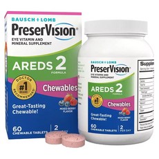 PRESERVISION PreserVision 2 複方咀嚼錠 綜合莓果口味, 1個, 60錠