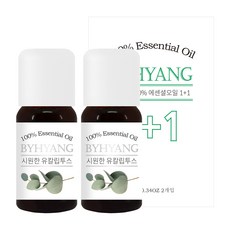 바이향 에센셜 오일, 시원한 유칼립투스, 10ml, 2개