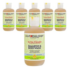 캘리포니아베이비 샴푸 앤 바디워시 올인원클렌저 티트리 & 라벤더, 251ml, 6개