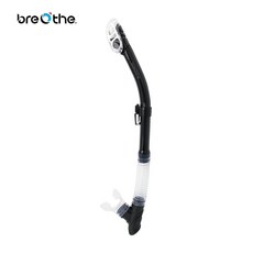 Breathe 全乾式J型呼吸管 潛水呼吸管 浮潛呼吸管 多色可選, 白,現貨