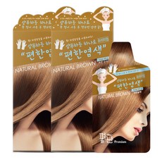 (주)세롬코스메틱 펴난샴푸 편한염색약, 10개, 자연갈색