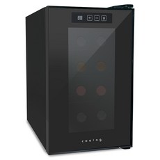쿠잉전자 미니 소형 와인셀러 WC-08MB 자가설치 8병, BLACK (검정)