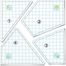 퀼팅 템플릿 주톰 세트 재봉틀 자 DIY 핸드 패치워크 스텐실 패턴 커팅용 아크릴 커팅