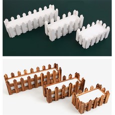 건shop디자인 사각 울타리모양 조화 화분 방꾸미기, 화이트 - 소