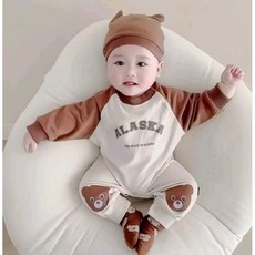 寶寶連身裝 可愛拼色 春秋季