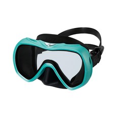GULL LUVOS UV380 潛水面鏡, Turquoise橡膠湖綠
