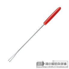 퐁듀포크세트 스테인리스 롱포크 티포크 1개 도구 6pcs 6종 블랙, C. 레드