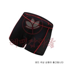 혜명마트 자전거 쿠션 팬츠 L 레드
