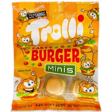 트롤리 미니버거모양 젤리, 50g, 1개