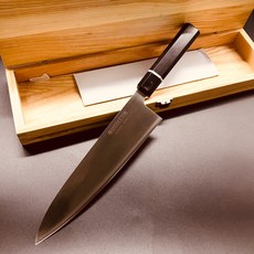 Middleton 神鋼 M390 料理牛刀 刃長21cm 黑檀木手柄 附木盒, 1個