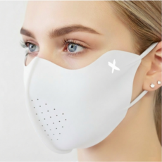 펜타엑스 스포츠 자외선차단 마스크 볼 얼굴 햇빛가리개 골프, 1개, 아이스 실버