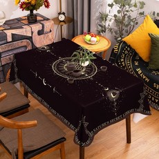 타로식탁보 타로스프레드천 매트 타로천 카드 러그 테이블 사각패브릭, 130x130-80x80정도의데스크탑에적합, 19