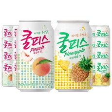 동원 쿨피스 350ml 복숭아맛 12캔+파인애플맛 12캔 총24캔, 24개
