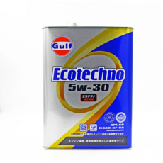 Gulf Ecotechno 5W-30 全合成機油，有效潤滑引擎、降低摩擦，提升引擎運轉效率，保持引擎清潔，延長使用壽命, 1個, ECO 5W30 4L, 日產