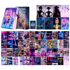 케이팝 데몬 헌터스 포토카드 포카 앨범 사진 그림 55장 세트 굿즈, 1개