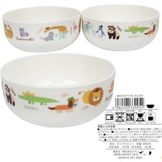 日本 NAKANO 可愛動物幼兒餐具碗盤, 1個, 兒童餐碗 / 0954