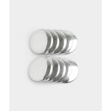 퀼트스타 5쌍)마카롱 동전지갑 틀_38mm, 실버, 1세트