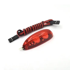 3W 5V/12V 빨간색/녹색/흰색/파란색 지능형 탐색 LED 야간 조명(RC 드론용 케이블 포함), 03 12V Red